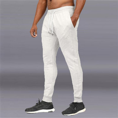 Alkalmi férfi sportnadrág fekete-fehér színben