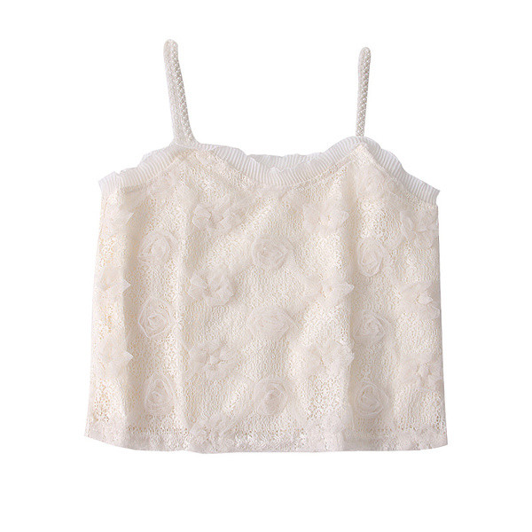 Női felső csipkével és pántokkal