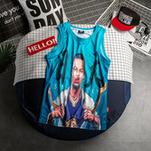 Kék színű férfi alkalmi felső, rátéttel