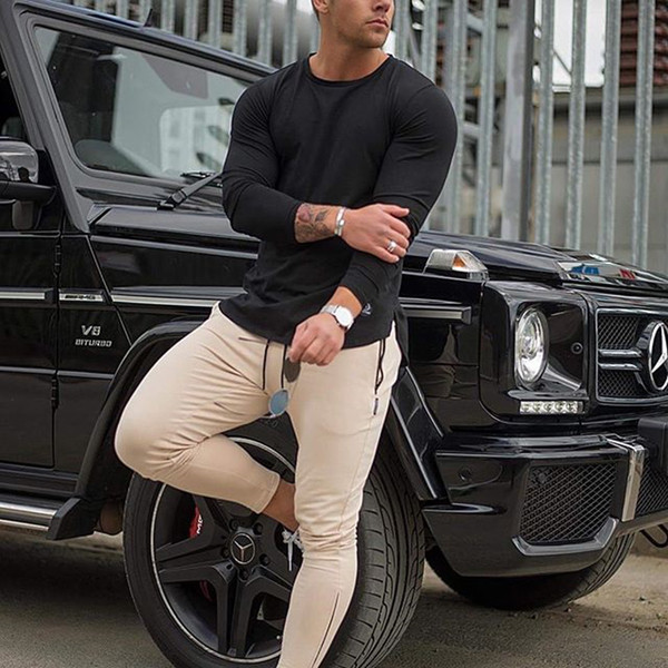 Sport és alkalmi férfi nadrág két színben cipzárral