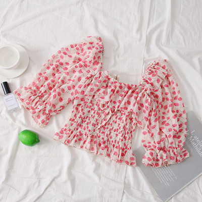 Stílusos női ing virágos motívumokkal, három színben