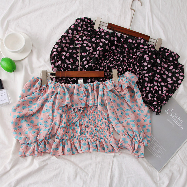 Stílusos női ing virágos motívumokkal, három színben