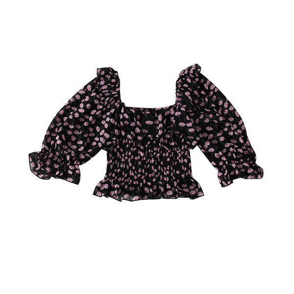 Stílusos női ing virágos motívumokkal, három színben