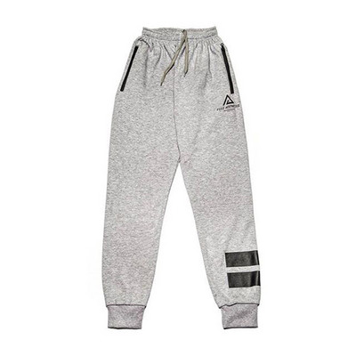 Pantaloni sport pentru bărbați în negru și gri cu buzunare