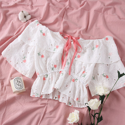 Új modell női blúz csónakos nyakkivágással