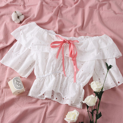 Új modell női blúz csónakos nyakkivágással