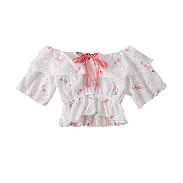 Új modell női blúz csónakos nyakkivágással