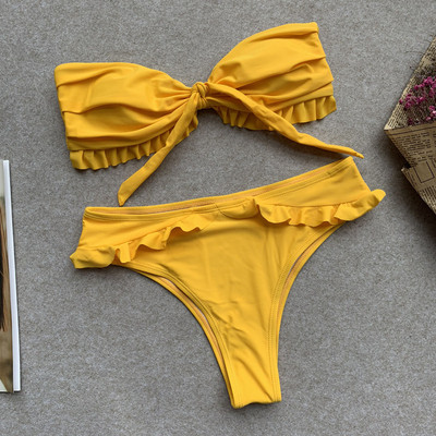 Modern női kétrészes fürdőruha különböző színekben