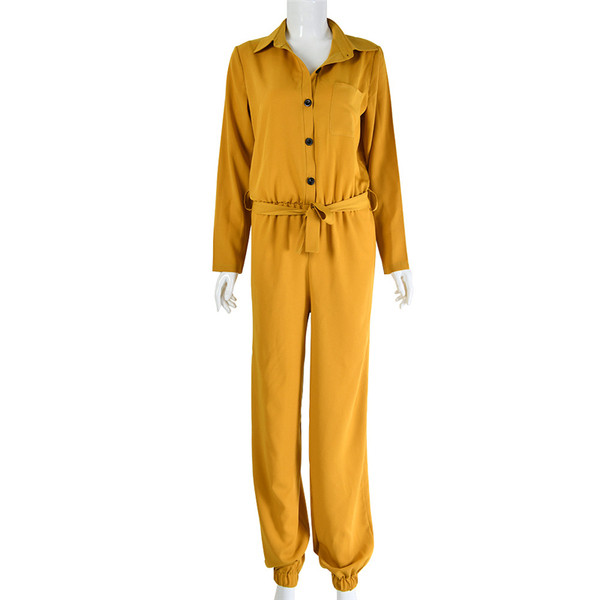 Modern női overál két színben, hosszú ujjal