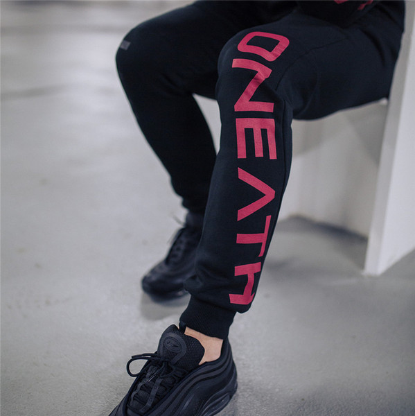 Αθλητικά ανδρικά παντελόνια σε δύο χρώματα με επιγραφή