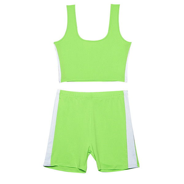 Спортен дамски комплект от две части в няколко части 