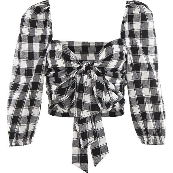 Kockás női blúz