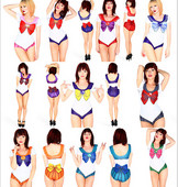 Teljes fürdőruha színes rátéttel