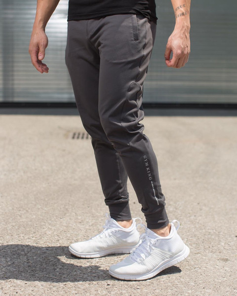 Ανδρικά αθλητικά παντελόνια με επιγραφές δύο χρωμάτων