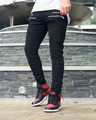 Κομψά ανδρικά παντελόνια σε δύο χρώματα με φερμουάρ