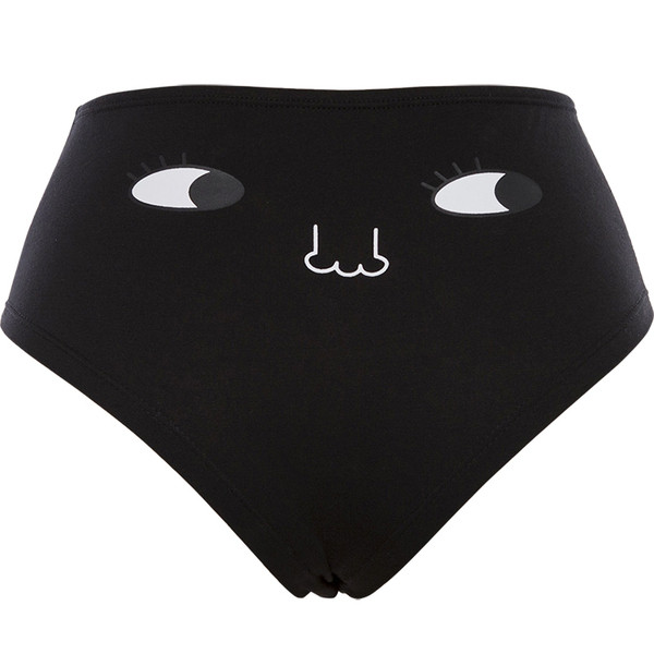 Λεπτές εσώρουχα με υψηλή μέση και εφαρμογή σε μαύρο και ροζ χρώμα