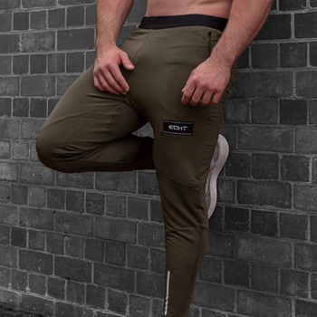 Спортно-ежедневен мъжки панталон в два цвята с емблема