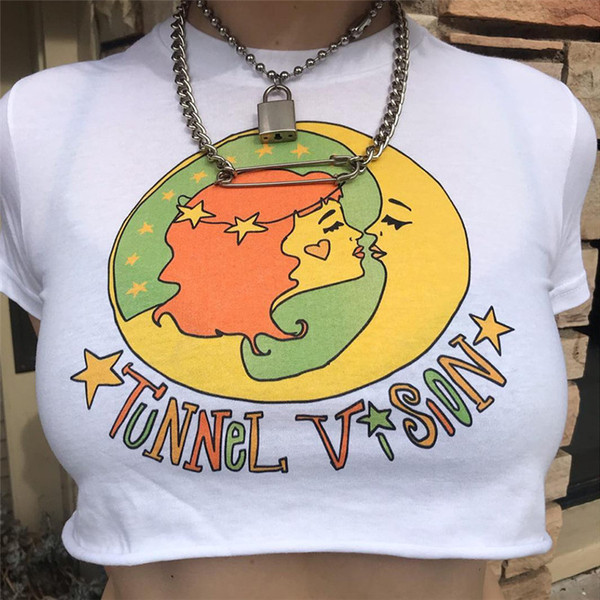 Fehér színű női blúz mintával