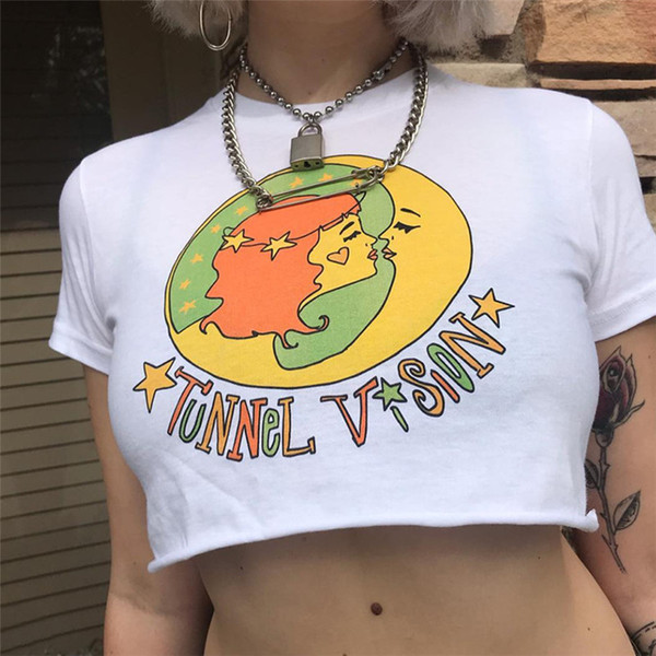 Fehér színű női blúz mintával