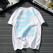 Férfi póló három színben, rövid ujjal és feliratokkal