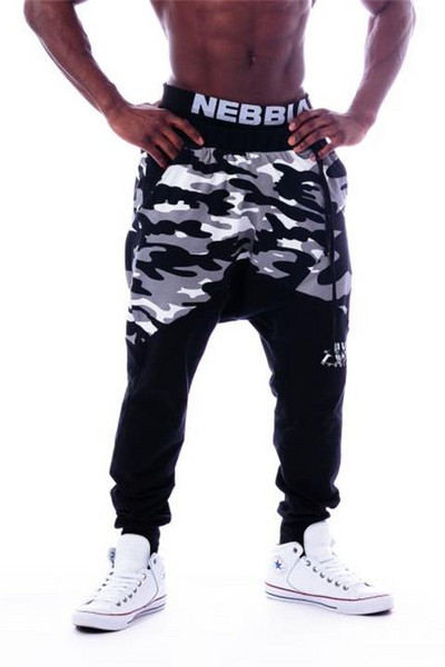 Μοντέρνα ανδρικά αθλητικά παντελόνια σε δύο χρώματα τσέπης