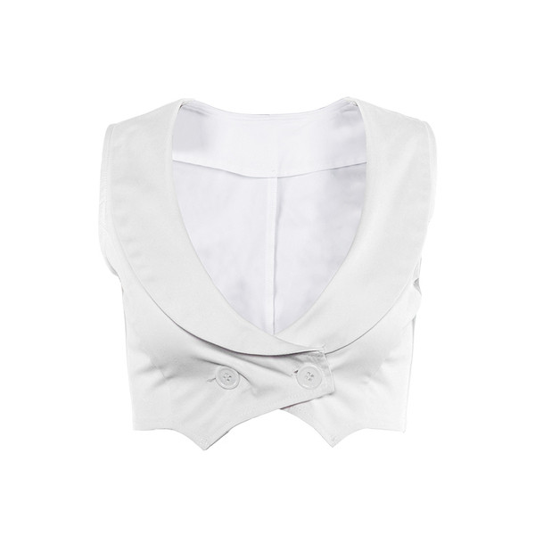 Σύγχρονο γυναικείο μπουστάκι σε λευκό χρώμα