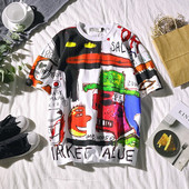 Tricou casual pentru bărbați cu decolteu O și mâneci scurte