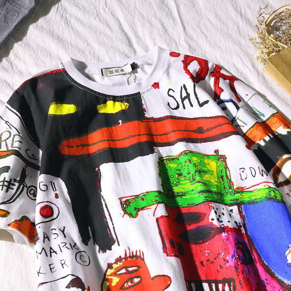 Tricou casual pentru bărbați cu decolteu O și mâneci scurte