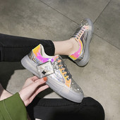 HIT Σύγχρονα  πάνινα παπούτσια με πέτρες σε δύο χρώματα