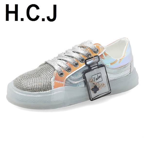 HIT Σύγχρονα  πάνινα παπούτσια με πέτρες σε δύο χρώματα