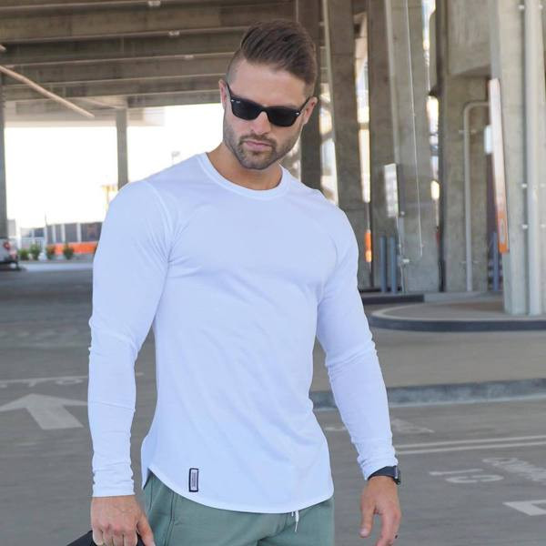 Sima férfi blúz fekete-fehér