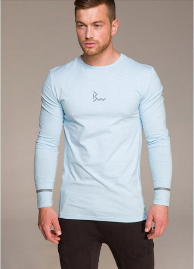 Egyszerű férfi blúz, hosszú ujjal, két színben