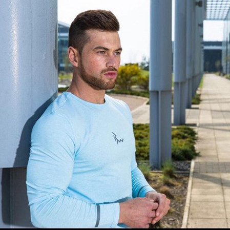 Egyszerű férfi blúz, hosszú ujjal, két színben