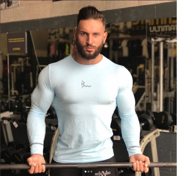 Egyszerű férfi blúz, hosszú ujjal, két színben