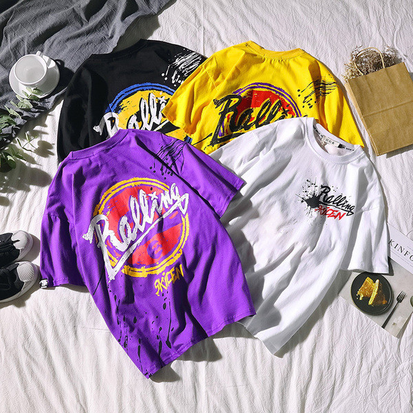 Férfi póló négy színben felirattal