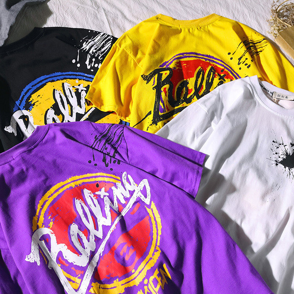 Férfi póló négy színben felirattal