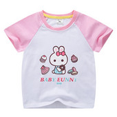 Παιδικό μπλουζάκι σε δύο χρώματα για κορίτσια