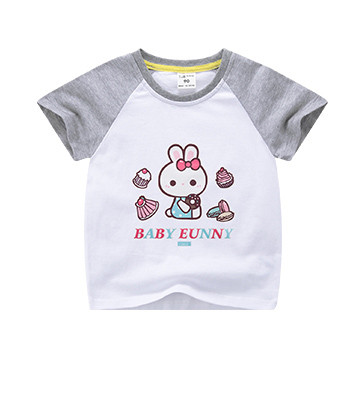 Παιδικό μπλουζάκι σε δύο χρώματα για κορίτσια