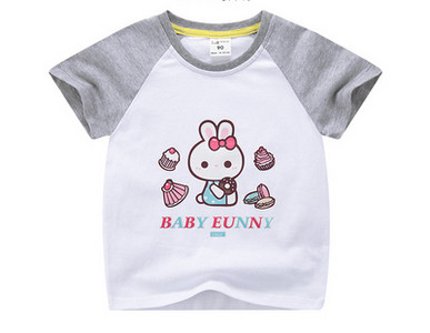 Παιδικό μπλουζάκι σε δύο χρώματα για κορίτσια