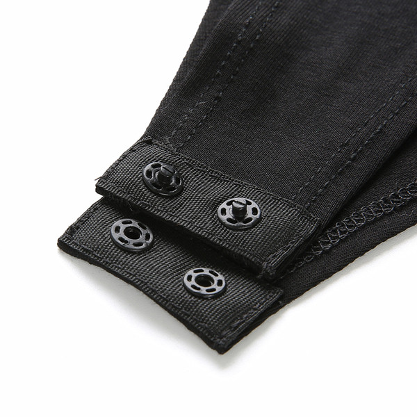 Aktuális női body fekete pántokkal