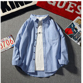 Modern férfi ing három színben, zsebbel