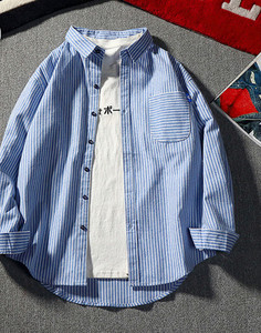 Modern férfi ing három színben, zsebbel