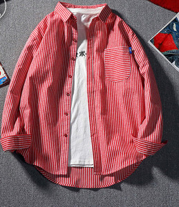 Modern férfi ing három színben, zsebbel