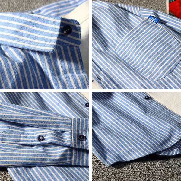 Modern férfi ing három színben, zsebbel