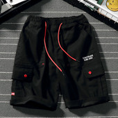 Férfi rövidnadrág három színben, zsebekkel és nyakkendőkkel