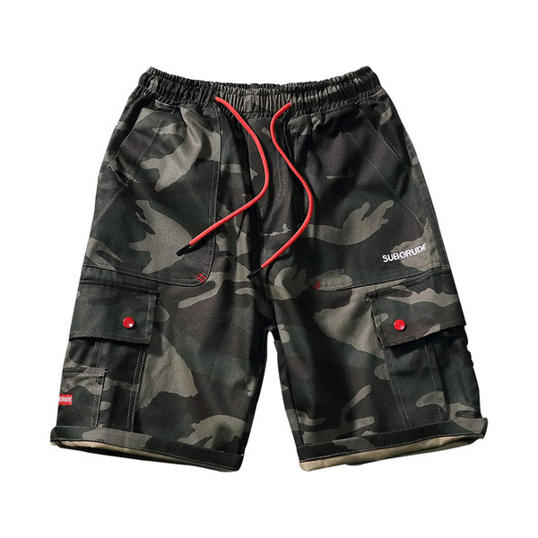 Férfi rövidnadrág három színben, zsebekkel és nyakkendőkkel