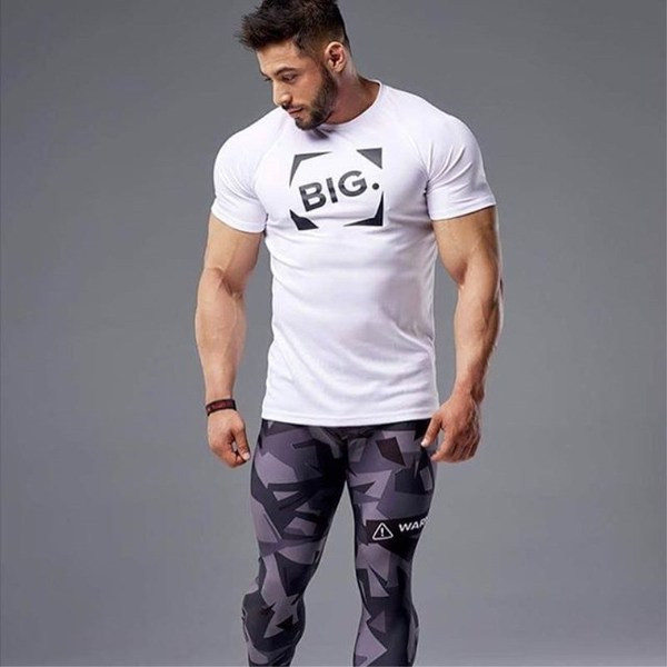 Modern férfi póló két színben, rátéttel