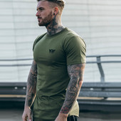 Tricou modern pentru bărbați în trei culori cu aplicație