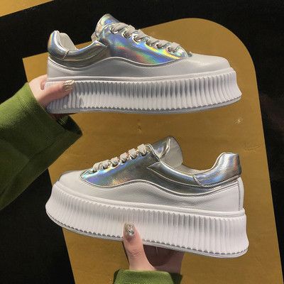 Γυναικεία αθλητικά παπούτσια με ψηλή σόλα σε διάφορα χρώματα