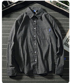 Modern férfi ing két színben, zsebbel